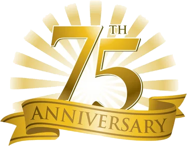 75th anniversary logo