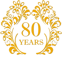 80th anniversary logo